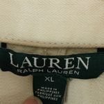 Lauren Ralph Lauren Jacket Womens XL Beige Herringbone Military Utility Cotton Photo 6
