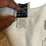 Vintage R&M Richards by Karen Kwong Ivory Lace Appliqué Blazer Top White Size 12P Photo 5
