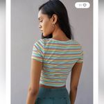 Urban Renewal UO Remnants Heart O-Ring Rainbow Top size Medium Photo 2