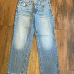 Lucky Brand Light Blue Frayed Hem Jeans Photo 0