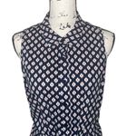 Michael Kors Michael Michael Kors front tie geometric print shirt dress, Size 12 Photo 2