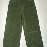Primark NWT Denim  Co., Sz 4 Green Corduroy Wide Leg (b41) Photo 0