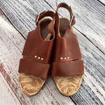 Thakoon Addition Leather Slingback Stud Detail Wood Clog Sandals​​​​ Brown Size 7.5 Photo 10