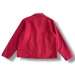 Take Two Red Wool Blend Holiday Jacket Snowman Embroidered Christmas Women’s L Size L Photo 4