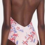 ONIA  Pink and Blue Palm Print One Piece Swimsuit Photo 1