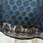 Torrid Vintage  Y2K Teal Blue Lace Polka Dot Strapless Sundress Plus Size 2X Photo 5