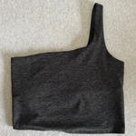 Beyond Yoga  One and Only Shoulder Cropped Tank in Darkest Night Size Medium Photo 0
