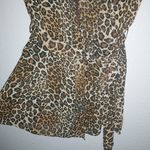 Belle Nuit Intimates S Leopard Wrap Negligee Black Photo 4