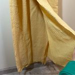 Flax  by Jeanne Engelhart Women’s Butter Yellow Linen Maxi Dress Medium Photo 5