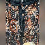 Free People Dare Me VELVET Blouse Women's Black Blouson Sleeve Photo 4