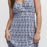 MNG by MANGO Collection Blue Maxi Dress – Size 6 – Coastal, Cruise, Airy‎ Photo 0