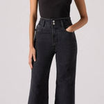 Levi's  Women's 26x32 Jeans Ribcage Bell First Or Last No Dp - Black Photo 0