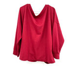 SheIn  Curve size 2XL red long sleeve‎ top knotted waist red Photo 1