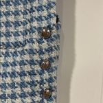 ZARA ‎ Blue and White Tweed Vest small Photo 2