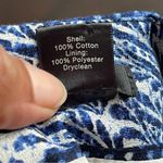 ANN TAYLOR FACTORY | Blue Mixed Print Striped Color Block Pencil Skirt Sz 4 Photo 4