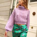 Free People  Riviera Cashmere Turtleneck Knit Sweater Viola Purple Size XS Photo 1