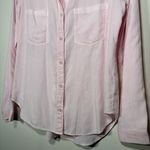 Cloth & Stone ANTHROPOLOGIE  Button-Down Long Sleeve Shirt Soft Pink Size Large Photo 4