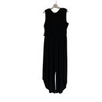 Nicole Miller NWT  V Neck Asymmetric Leg  Jersey Jumpsuit cropped 90s sz 2X Photo 4