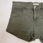 H&M Army Green High Waisted Shorts Photo 1