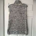 Talbots T  black white marled mock neck sleeveless sweater S Photo 3