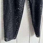 Milly  Black Lace Sheer Drawstring Pull On Pants Shorts Lining Size P (XS) Photo 4
