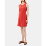 Theory Raneid Sleeveless Crepe Trapeze Dress In Poppy Size 0 Photo 2