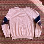 Cold Crush PINK COLLEGIATE  FLEECE SLEEVE STRIPE SWEATSHIRT Photo 3