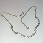 Vintage Silver Tone CZ Rhinestone Classic Formal Boho Necklace Photo 2