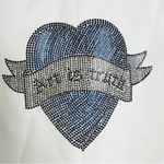 Zadig & Voltaire off-white "Art is Truth" rhinestone embellished blazer NEW Photo 5