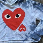 Dreamsicle Blue Tie Dye Lightweight Pullover Hoodie Size Medium Photo 2