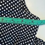 KC Spencer Polka Dot Vintage Maxi Dress Size 4 Small Tie Waist Black White Photo 7