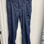 Duluth Trading Co Women's Heather Blue Cargo Hiking Pants Size 12 Photo 1