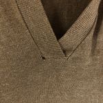 Michael Kors Womens Tunic Sweater Hooded V Neck Brown L Photo 1