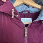 Laundry by Shelli Segal Jacket Coat Womens Large Quilted Red Burgundy Winter Photo 6