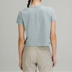 Lululemon athletica Classic Fit Cotton-Blend T-Shirt Silver Blue Photo 1