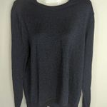 Reiss Wool Crew Neck Glitter Sweater Blue Wom Women's Large Holidays Festive Photo 0