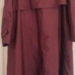 Jessica Simpson burgundy button long trench coat Photo 1