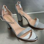 Allegra K  Women's Silver Glitter High Heel Sandals - Size 8 1/2 - NWOT Photo 0