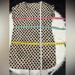 Pink Rose Black and Cream Checkered Midi Dress Size M Photo 2