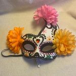 Floral Day of the Dead Mask Pink Photo 1