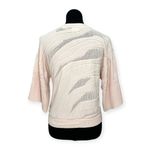 CAbi | Small | Soft Pink Shy Pullover #5631 Short Sleeve Textured Knit Sweater Photo 6