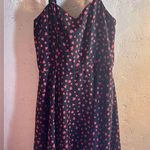 Bar III  Black Dress with Red Cherries Pattern summer mini lined beach resortwear Photo 0