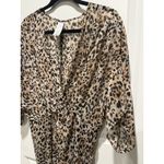 Swimsuit Cover Large Animal Print Time & Tru Sheer Twist Summer Beach Vacay Photo 4