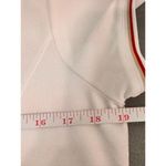 EP Pro Tour Tech Medium Polo Shirt Short Sleeve Half‎ Zip Striped Cuffs Womens White Photo 5