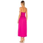 Camila Coelho  Rosita Midi Dress In Magenta Photo 3