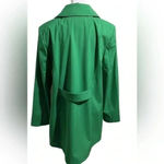 Dennis Basso Water Resistant Button Front Kelly green Jacket small Photo 3