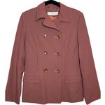 Karen Millen  NEW‎ Size 14 Wool Blush Pink Double Breasted Blazer Photo 0
