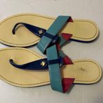 Kate Spade  pink, turquoise & Blue slip on sandals Photo 3