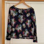 Anthropologie Saturday Sunday Women's Floral Print Top Blouse 100% Cotton Small Photo 1