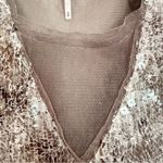 Free People  Midnight Dreamer Sequin Mini Dress Women's Small Silver Dainty Party Photo 7